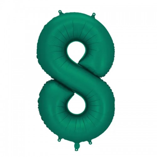 Balão Número 8 Verde Escuro